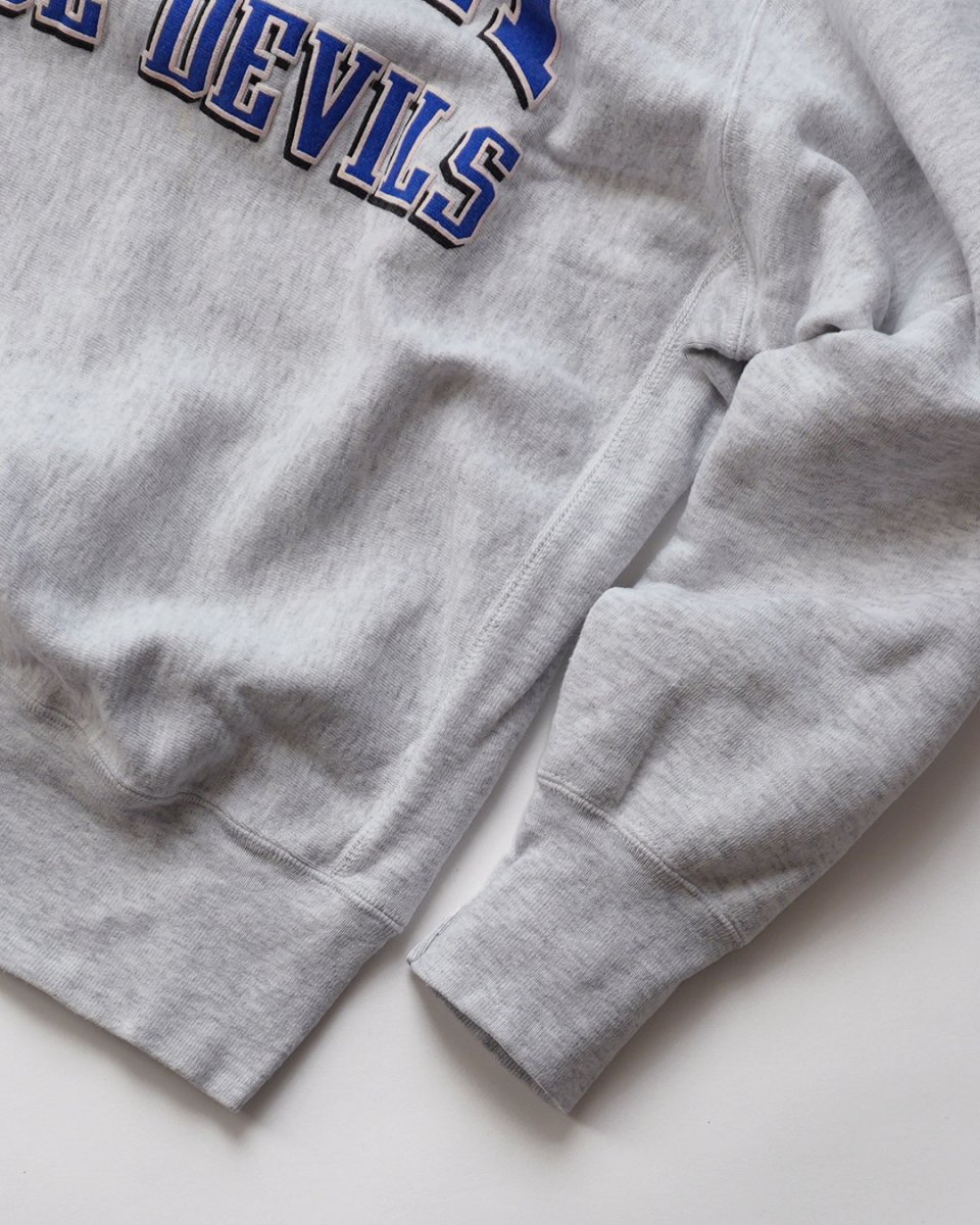 画像6: 〜90's College House REVERSE WEAVE style PUFF PRINT CREW NECK SWEAT "WA-HI BLUE DEVILS" (6)