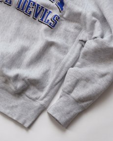画像6: 〜90's College House REVERSE WEAVE style PUFF PRINT CREW NECK SWEAT "WA-HI BLUE DEVILS" (6)