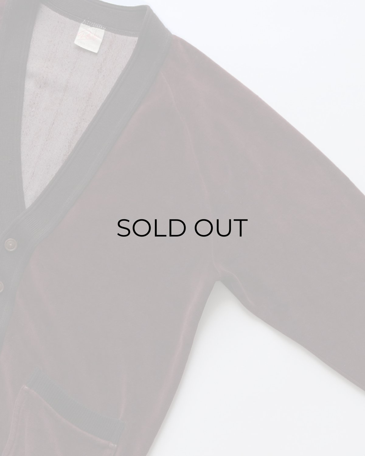 画像3: 〜70's Plusher COTTON VELOUR CARDIGAN (3)