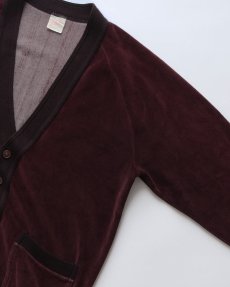 画像3: 〜70's Plusher COTTON VELOUR CARDIGAN (3)