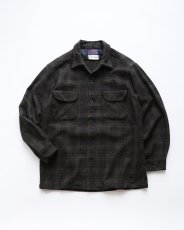 画像1: 〜60's PENDLETON WOOL CHECK LOOP COLLAR BOARD SHIRT (1)