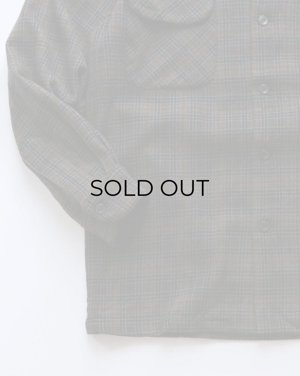 画像4: 〜60's PENDLETON WOOL CHECK LOOP COLLAR BOARD SHIRT (4)