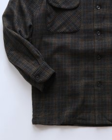 画像4: 〜60's PENDLETON WOOL CHECK LOOP COLLAR BOARD SHIRT (4)