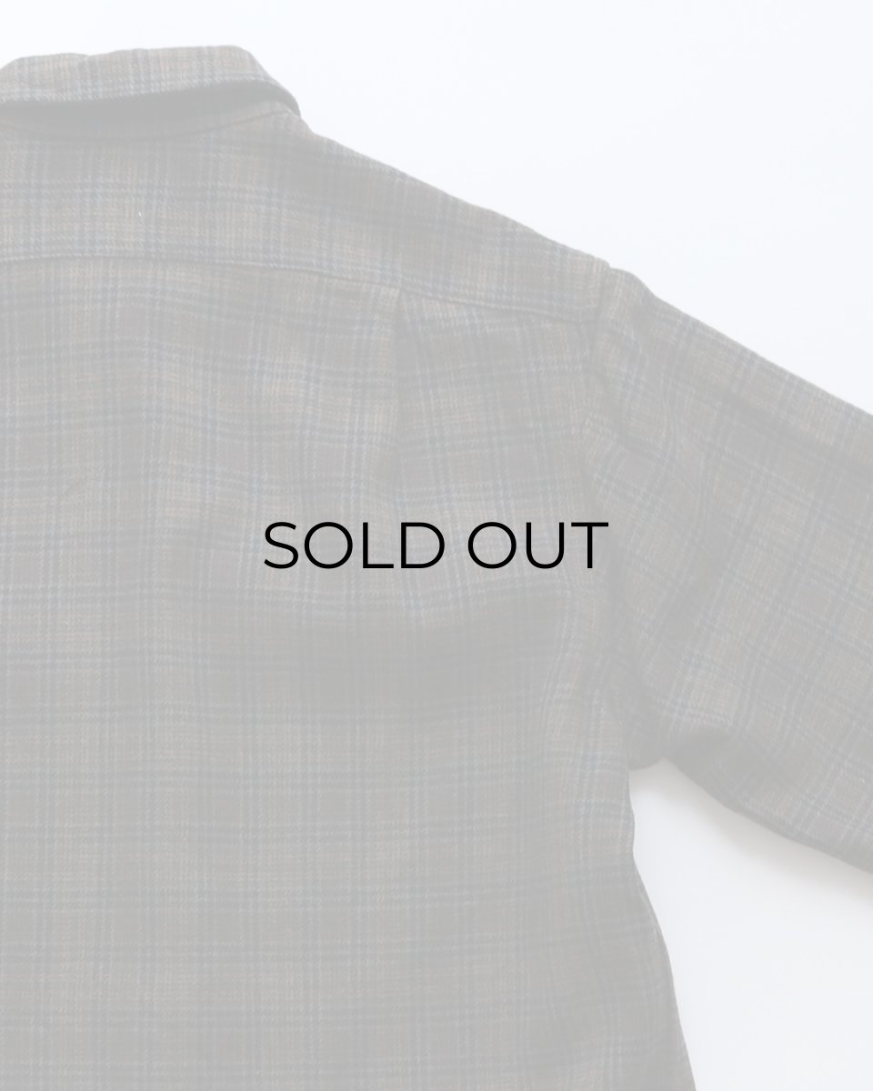 画像5: 〜60's PENDLETON WOOL CHECK LOOP COLLAR BOARD SHIRT (5)