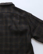 画像5: 〜60's PENDLETON WOOL CHECK LOOP COLLAR BOARD SHIRT (5)