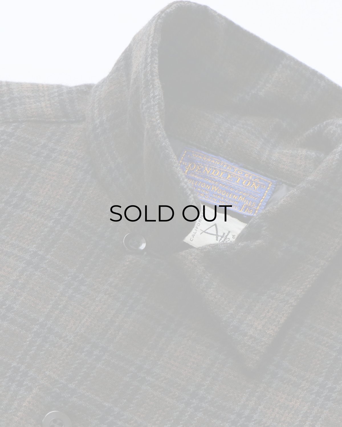画像7: 〜60's PENDLETON WOOL CHECK LOOP COLLAR BOARD SHIRT (7)