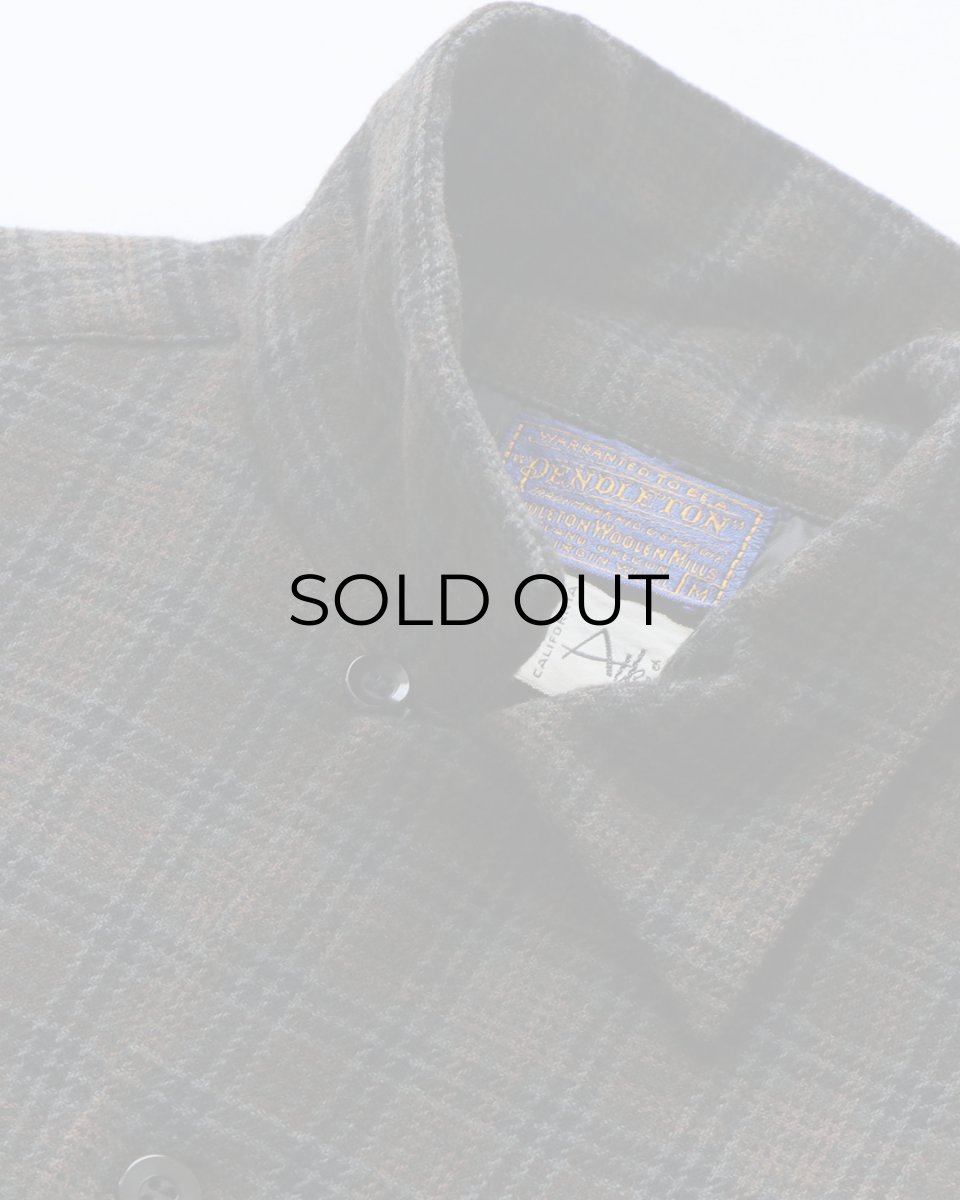 画像7: 〜60's PENDLETON WOOL CHECK LOOP COLLAR BOARD SHIRT (7)