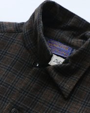 画像7: 〜60's PENDLETON WOOL CHECK LOOP COLLAR BOARD SHIRT (7)