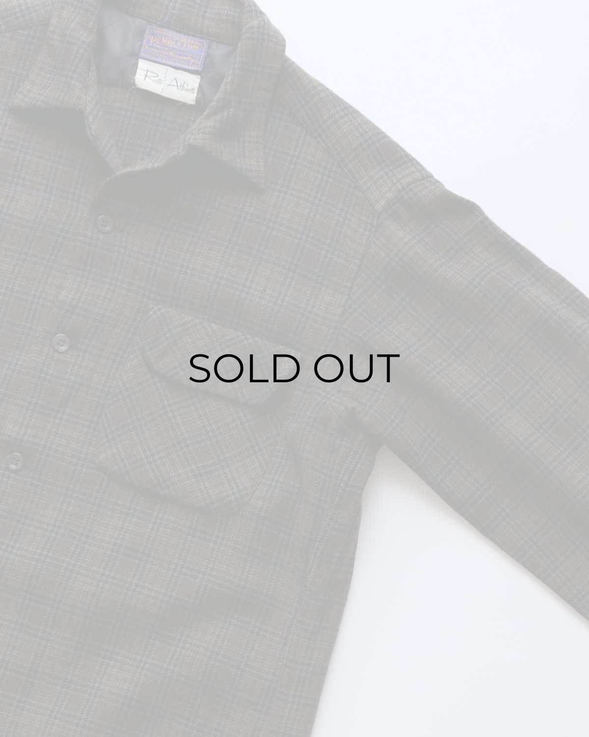 画像3: 〜60's PENDLETON WOOL CHECK LOOP COLLAR BOARD SHIRT (3)