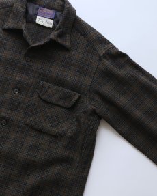 画像3: 〜60's PENDLETON WOOL CHECK LOOP COLLAR BOARD SHIRT (3)