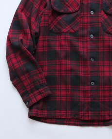 画像4: 60's PENDLETON WOOL CHECK LOOP COLLAR BOARD SHIRT (4)