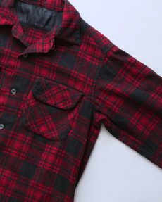 画像3: 60's PENDLETON WOOL CHECK LOOP COLLAR BOARD SHIRT (3)