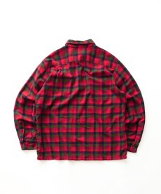 画像2: 〜70's Sportsman WOOL NYLON CHECK LOOP COLLAR BOX SHIRT (2)