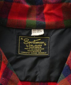 画像6: 〜70's Sportsman WOOL NYLON CHECK LOOP COLLAR BOX SHIRT (6)