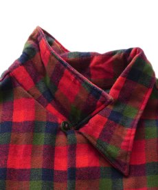 画像7: 〜70's Sportsman WOOL NYLON CHECK LOOP COLLAR BOX SHIRT (7)