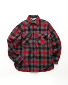 画像1: 〜80's Woolrich WOOL NYLON CHECK CPO SHIRT (1)