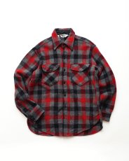 画像1: 〜80's Woolrich WOOL NYLON CHECK CPO SHIRT (1)