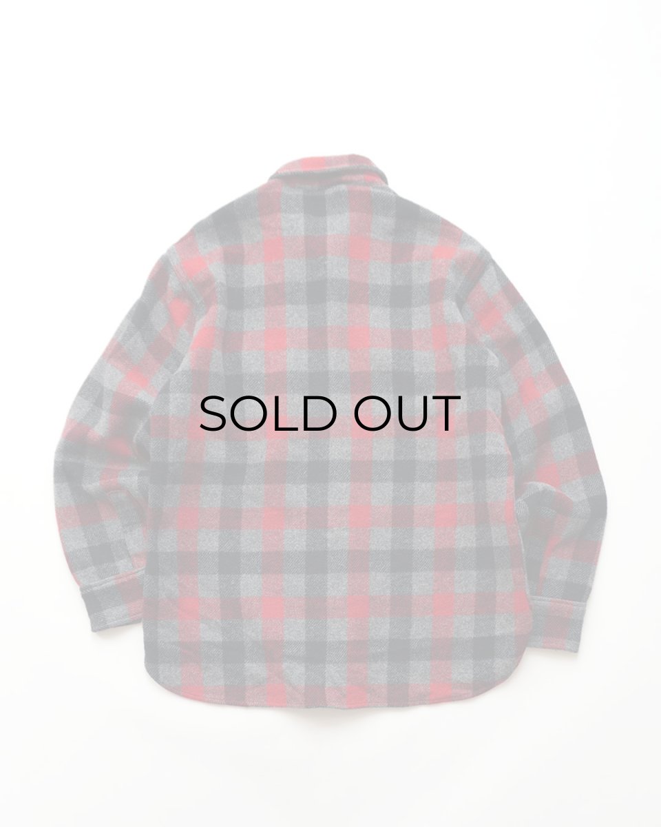 画像2: 〜80's Woolrich WOOL NYLON CHECK CPO SHIRT (2)