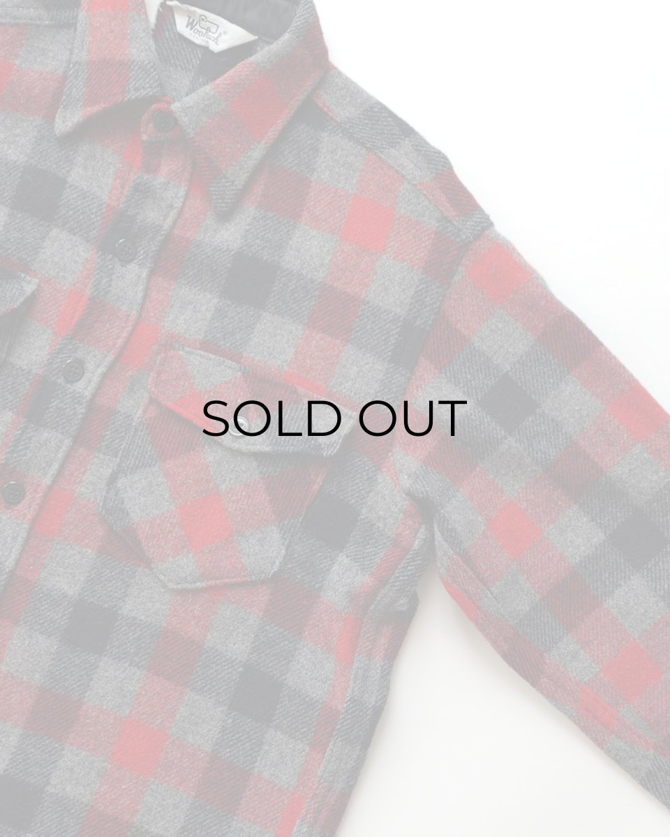 画像3: 〜80's Woolrich WOOL NYLON CHECK CPO SHIRT (3)