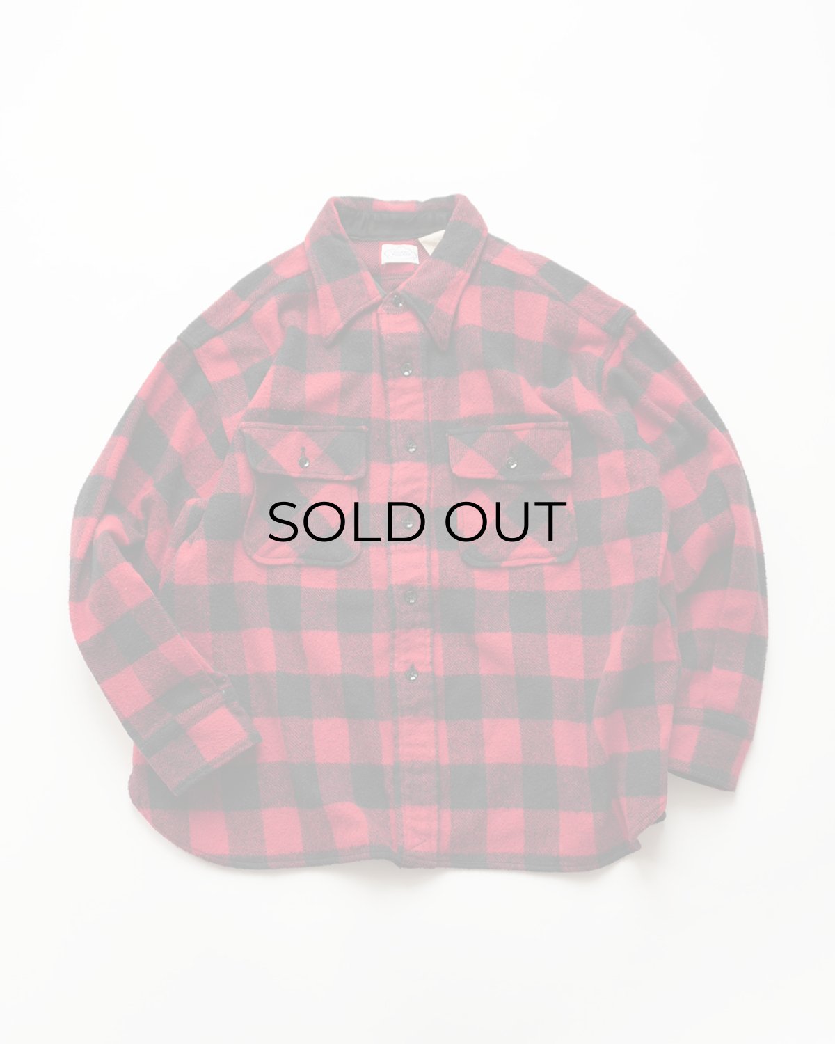画像1: 60's ROOMY RICHARD ACRYLIC WOOL COTTON BUFFALO CHECK CPO SHIRT (1)