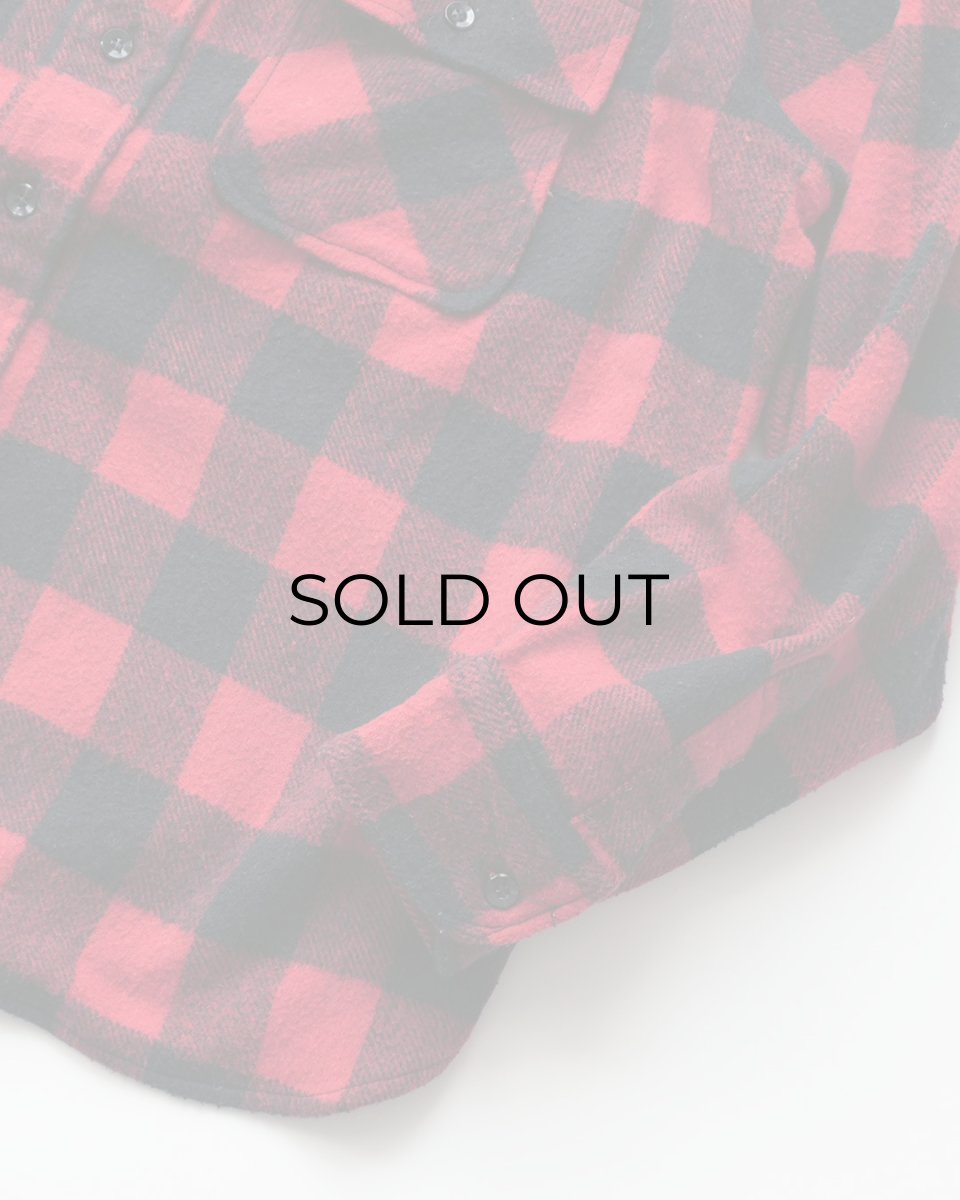 画像4: 60's ROOMY RICHARD ACRYLIC WOOL COTTON BUFFALO CHECK CPO SHIRT (4)