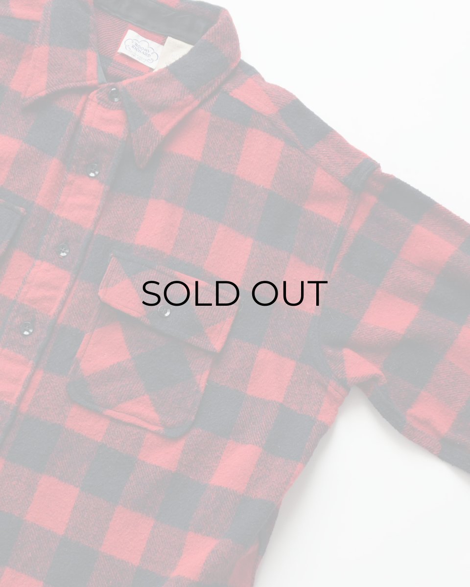 画像3: 60's ROOMY RICHARD ACRYLIC WOOL COTTON BUFFALO CHECK CPO SHIRT (3)