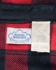 画像9: 60's ROOMY RICHARD ACRYLIC WOOL COTTON BUFFALO CHECK CPO SHIRT (9)