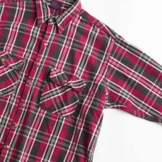 画像3: 90's DAKOTA COTTON CHECK HEAVY FLANNEL SHIRT (3)