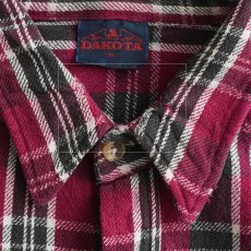 画像10: 90's DAKOTA COTTON CHECK HEAVY FLANNEL SHIRT (10)