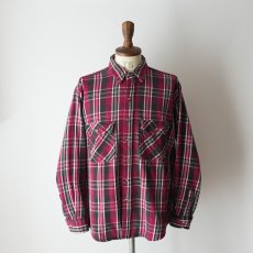 画像11: 90's DAKOTA COTTON CHECK HEAVY FLANNEL SHIRT (11)