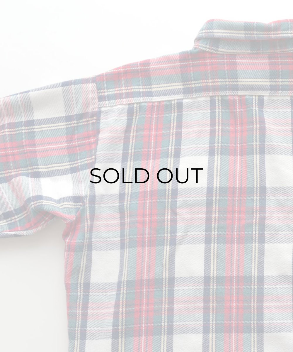 画像5: 80's FIVE BROTHER COTTON CHECK HEAVY FLANNEL SHIRT "MADE IN USA" (5)