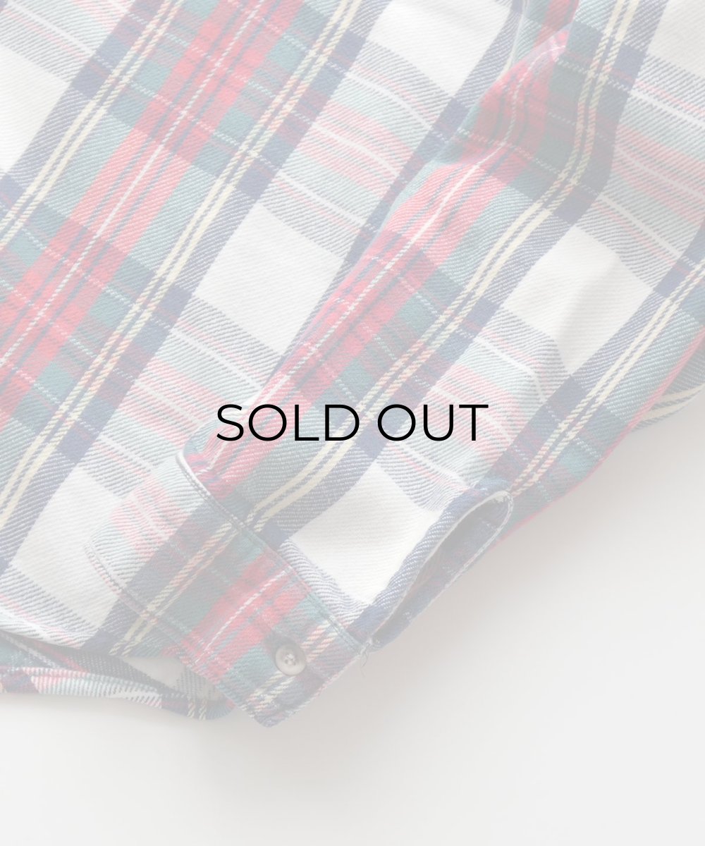 画像4: 80's FIVE BROTHER COTTON CHECK HEAVY FLANNEL SHIRT "MADE IN USA" (4)