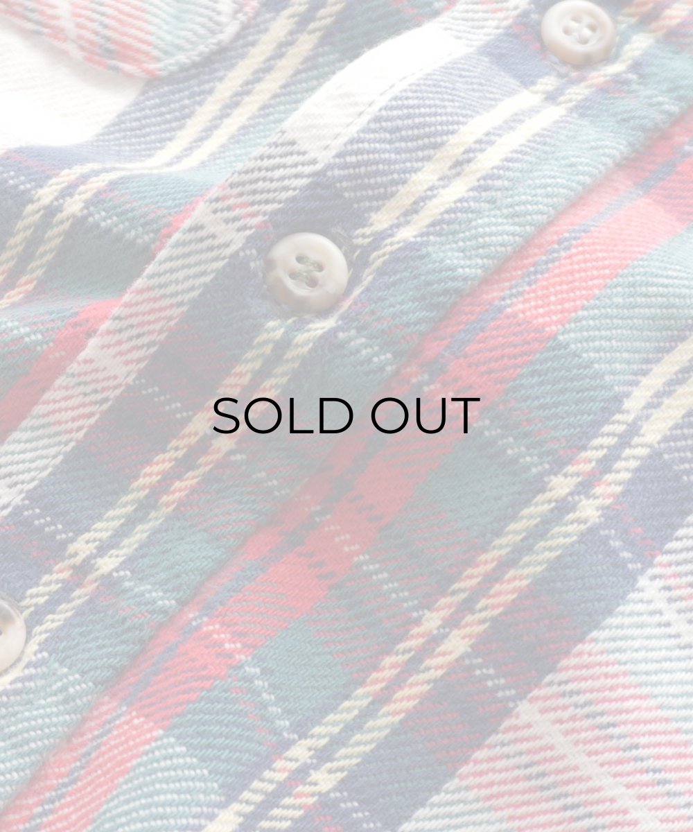 画像6: 80's FIVE BROTHER COTTON CHECK HEAVY FLANNEL SHIRT "MADE IN USA" (6)