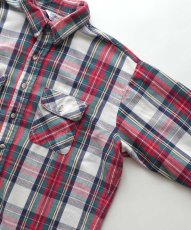 画像3: 80's FIVE BROTHER COTTON CHECK HEAVY FLANNEL SHIRT "MADE IN USA" (3)