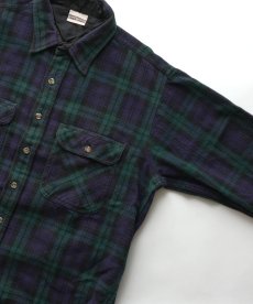画像3: 〜90's FIELD & STREAM COTTON BLACKWATCH CHECK HEAVY FLANNEL SHIRT (3)