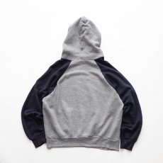 画像2: 70's NIKE LOGO PRINT 2-TONE SWEAT PULLOVER PARKA "MADE IN USA" (2)