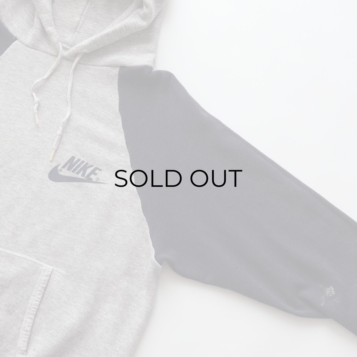 画像3: 70's NIKE LOGO PRINT 2-TONE SWEAT PULLOVER PARKA "MADE IN USA" (3)