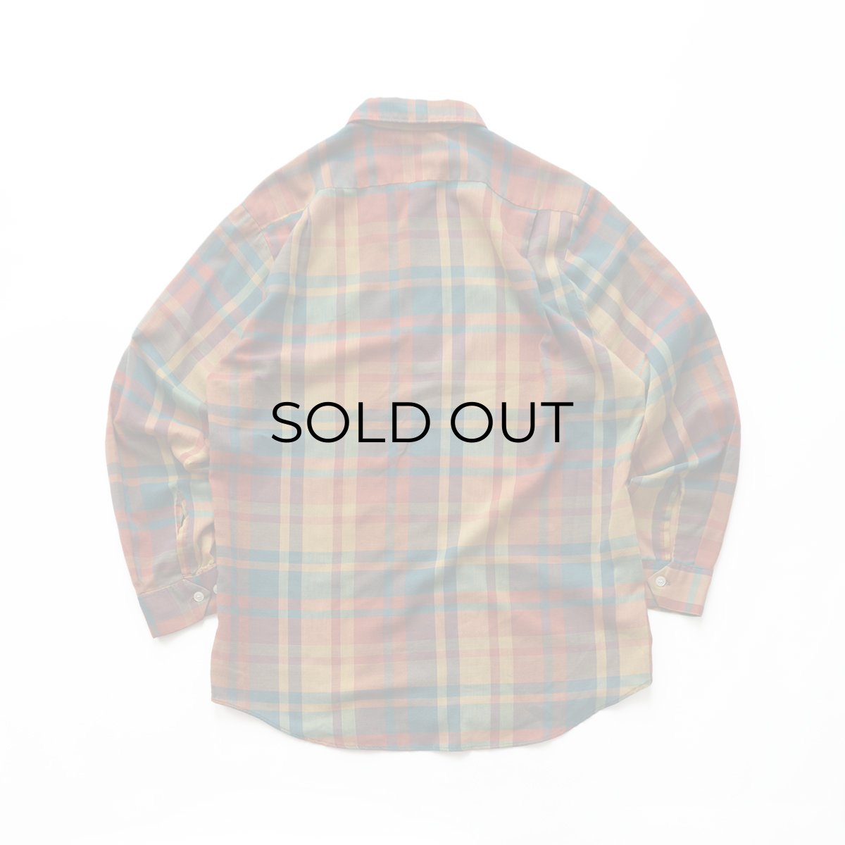 画像2: 〜70's Sears "PERMA PREST" COTTON POLYESTER CHECK LOOP COLLAR SHIRT (2)