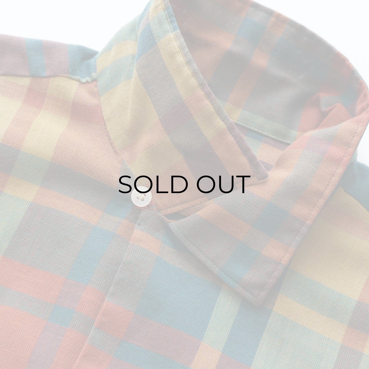画像7: 〜70's Sears "PERMA PREST" COTTON POLYESTER CHECK LOOP COLLAR SHIRT (7)