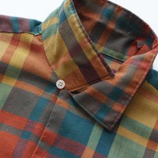 画像7: 〜70's Sears "PERMA PREST" COTTON POLYESTER CHECK LOOP COLLAR SHIRT (7)