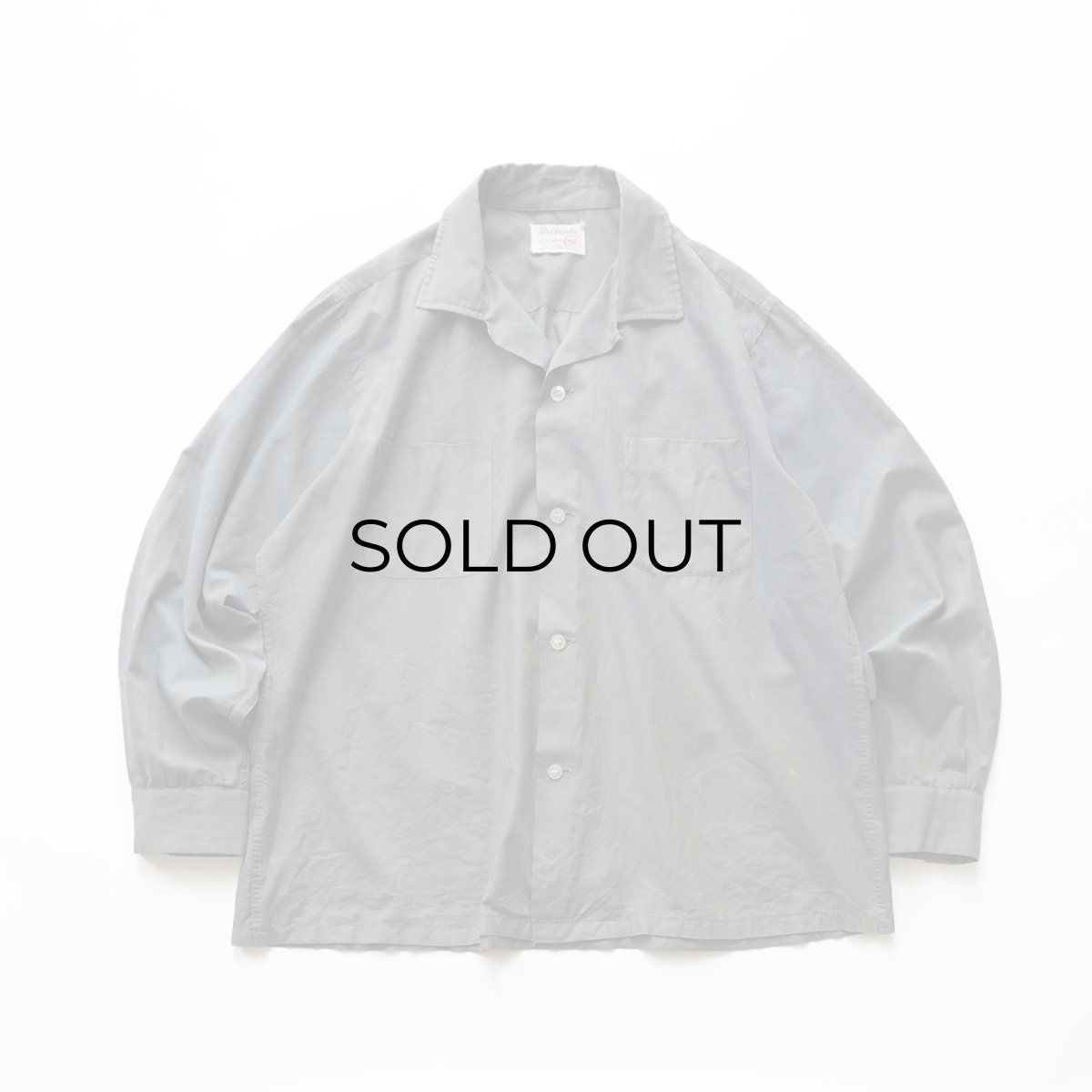 画像1: 60's Delbrooke COTTON POLYESTER DOBBY CLOTH LOOP COLLAR BOX SHIRT (1)