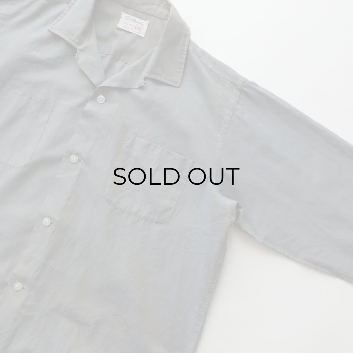 画像3: 60's Delbrooke COTTON POLYESTER DOBBY CLOTH LOOP COLLAR BOX SHIRT (3)