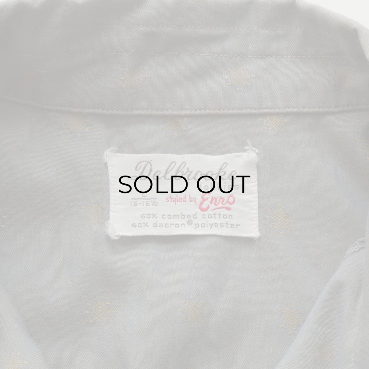 画像6: 60's Delbrooke COTTON POLYESTER DOBBY CLOTH LOOP COLLAR BOX SHIRT (6)