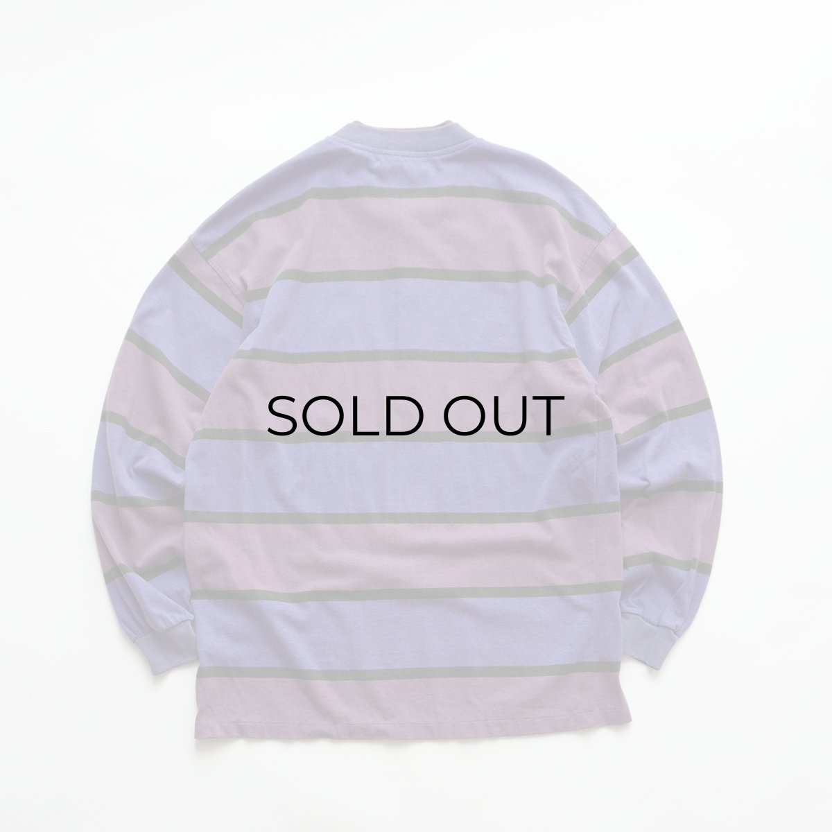 画像2: 90's PERMIT COTTON PRINT BORDER HENLEY NECK L/S TEE  (2)