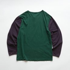 画像2: 90's GAP COTTON PRINT HENLEY NECK BASEBALL UNDER style L/S TEE (2)