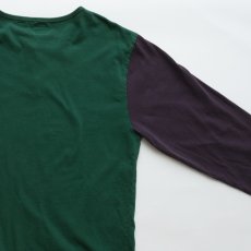 画像5: 90's GAP COTTON PRINT HENLEY NECK BASEBALL UNDER style L/S TEE (5)