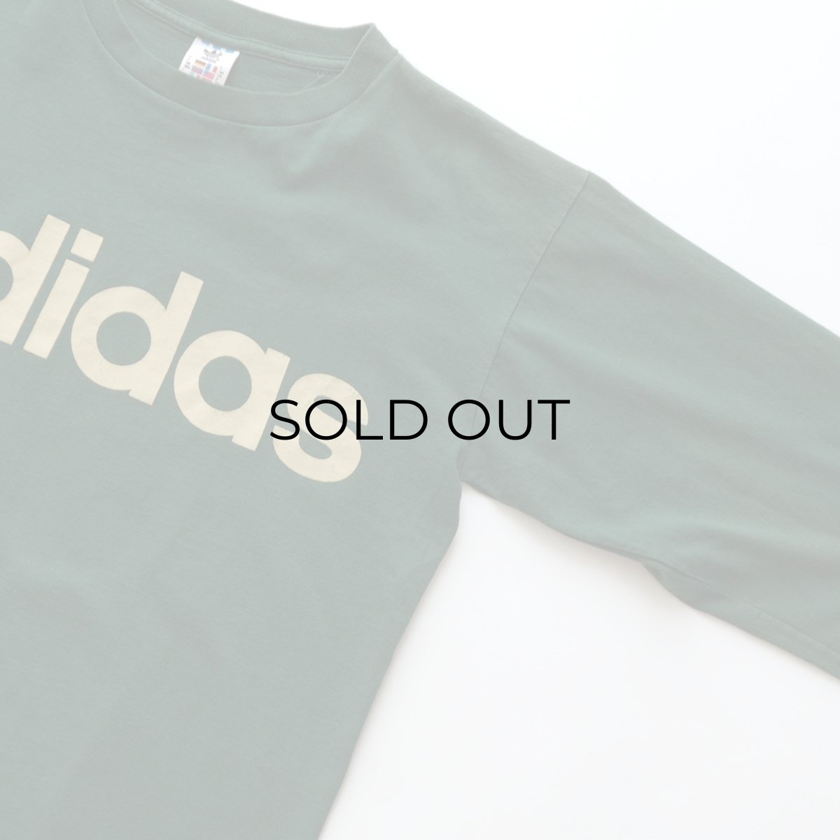画像5: 90's adidas COTTON PRINT L/S TEE "adidas" "MADE IN USA" (5)
