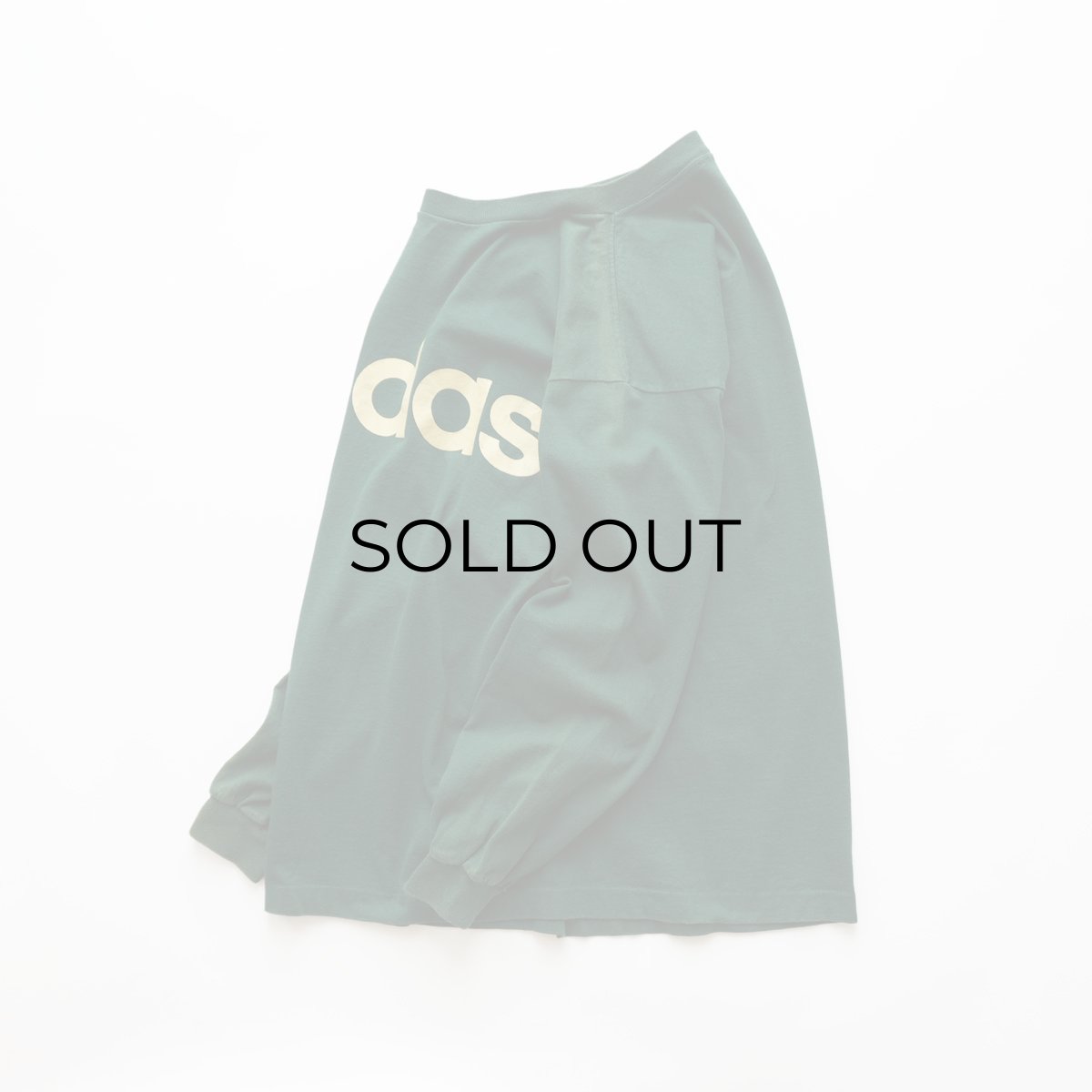 画像2: 90's adidas COTTON PRINT L/S TEE "adidas" "MADE IN USA" (2)