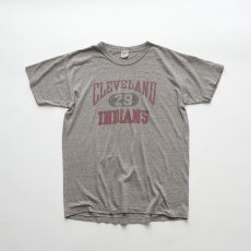 画像1: 80's Champion COTTON POLYESTER PRINT S/S TEE "CLEVELAND INDIANS" "MADE IN USA" (1)