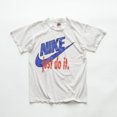 画像1: 90's NIKE COTTON PRINT S/S TEE "NIKE just do it." "MADE IN USA" (1)